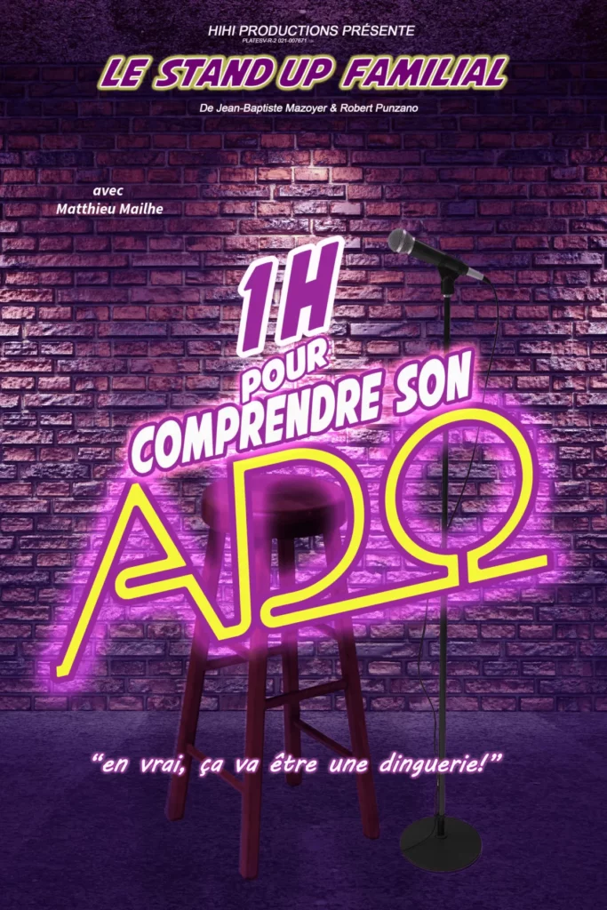 Affiche du spectacle 1 heure pour comprendre son ado à la Comédie de Rennes