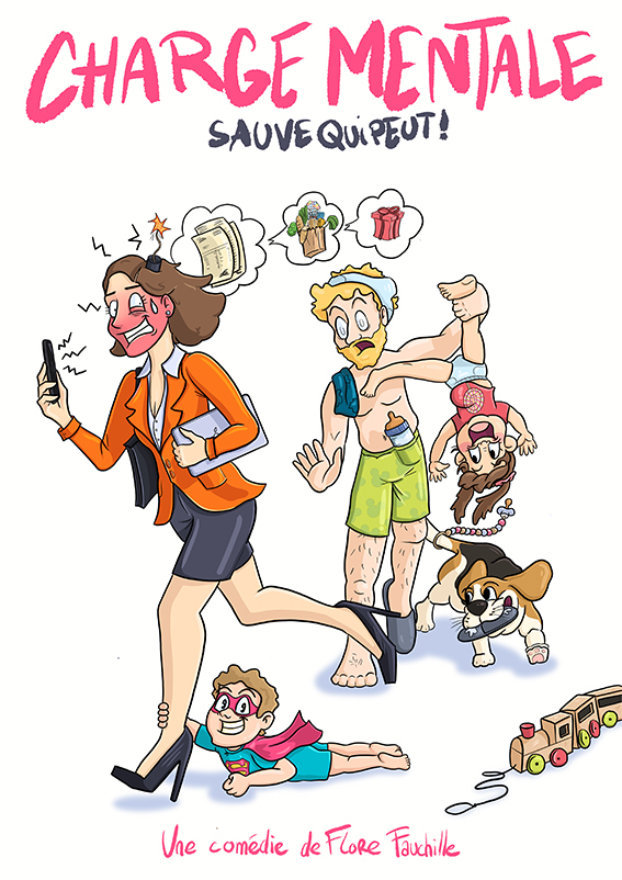 Affiche Charge mentale, sauve qui peut !