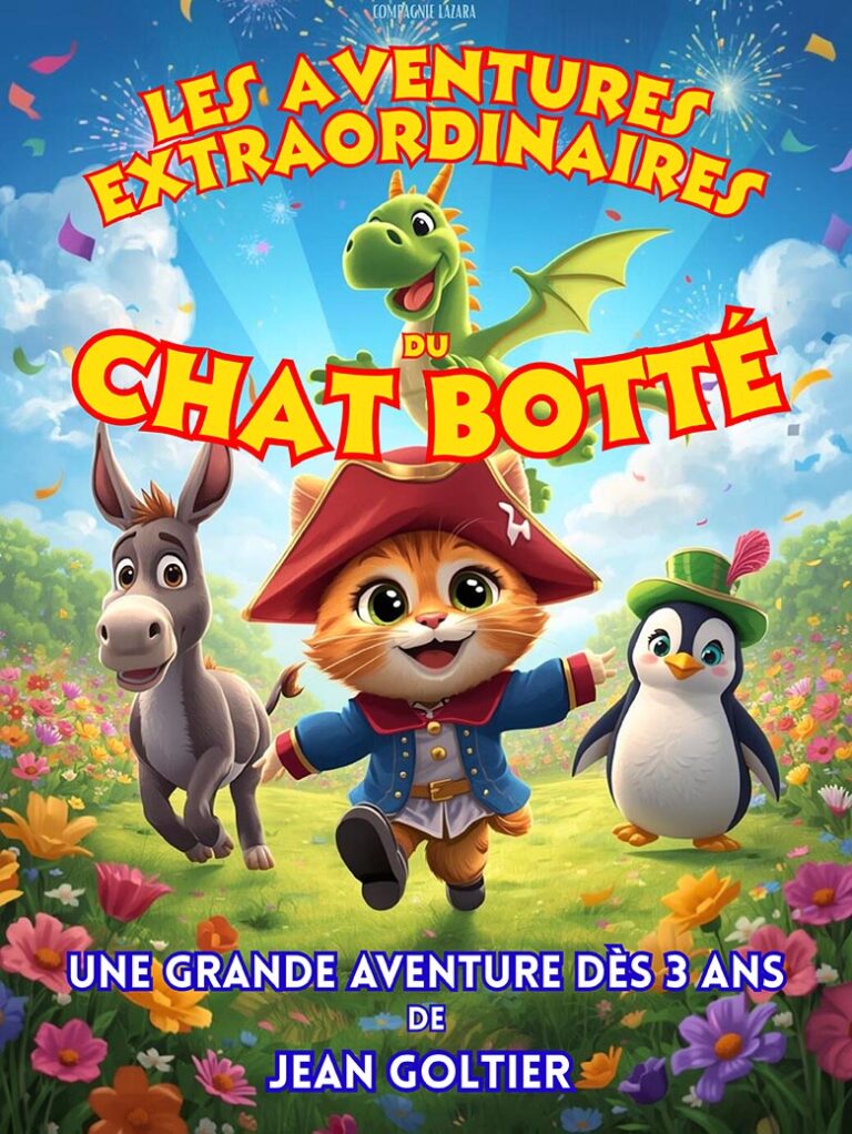 Affiche du spectacle Les aventures extraordinaires du chat botté à la Comédie de Rennes