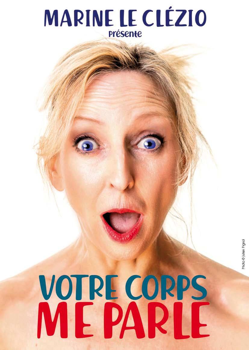 Affiche Marine Le Clézio dans Votre corps me parle