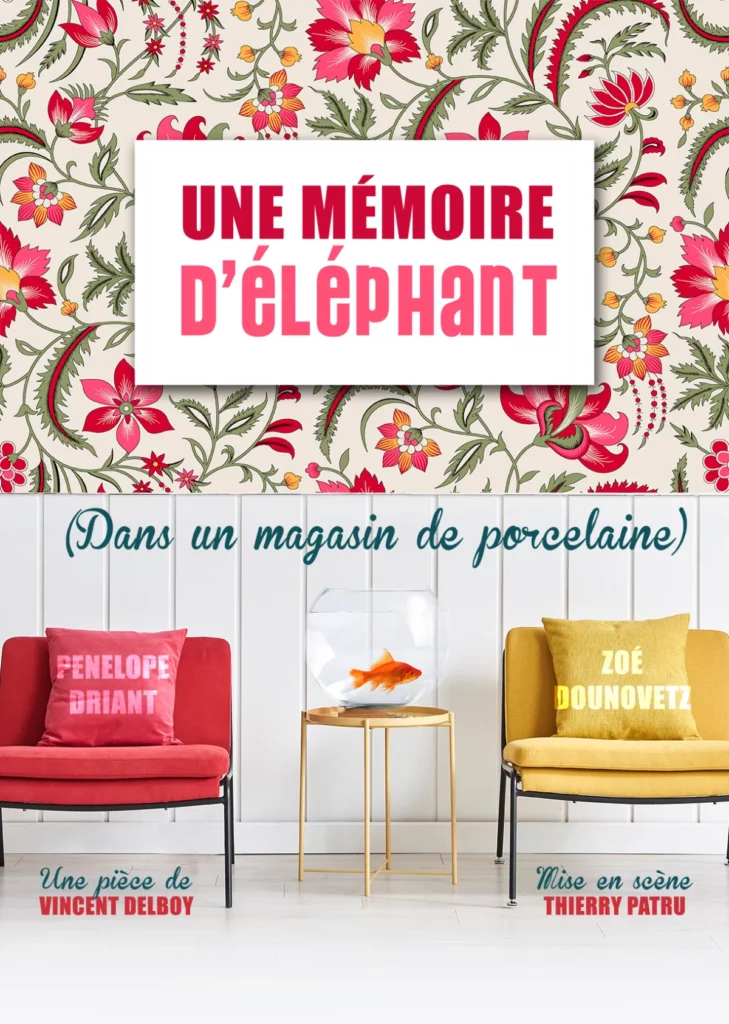 Affiche du spectacle Memoire d&rsquo;elephant dans un magasin de porcelaine à la Comédie de Rennes