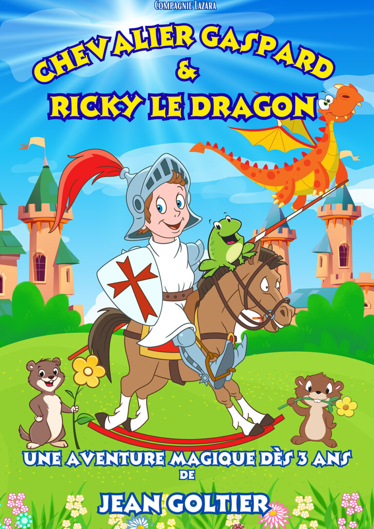 Affiche du spectacle Chevalier Gaspard et Ricky le Dragon à la Comédie de Rennes