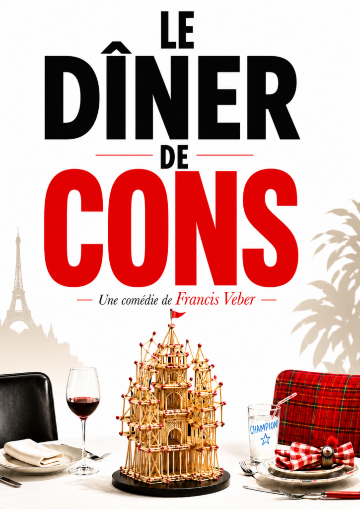 Affiche du spectacle Le diner de cons à la Comédie de Rennes