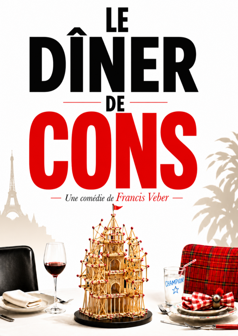 Affiche du spectacle Le diner de cons à la Comédie de Rennes