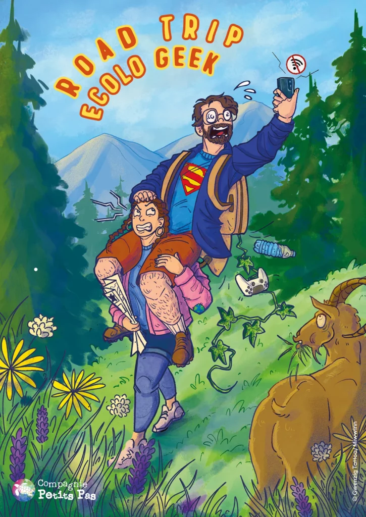 Affiche du spectacle Road Trip Ecolo Geek à la Comédie de Rennes
