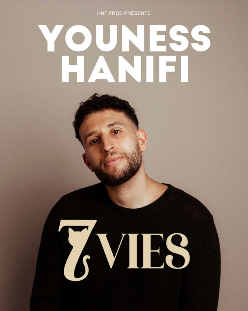 Affiche du spectacle Youness Hanifi « 7 vies » à la Comédie de Rennes